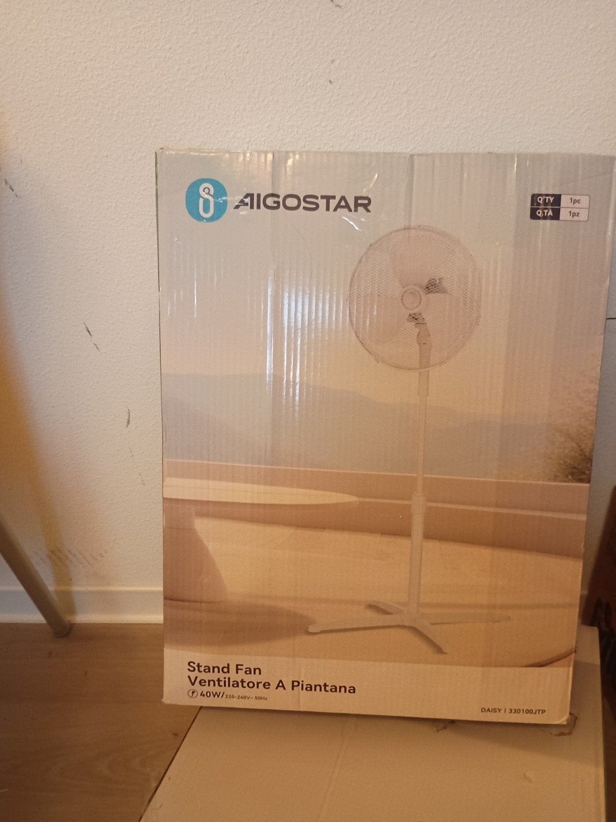Ventilator-Wit, Witgoed en Apparatuur, Ophalen, Statiefventilator