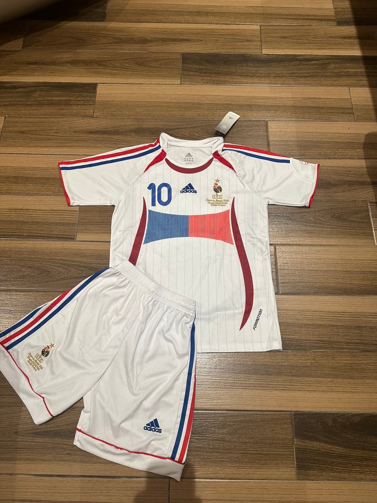 Retro Tenue Frankrijk - Zidane 10, Wit, Nieuw, Ophalen of Verzenden, Voetbal