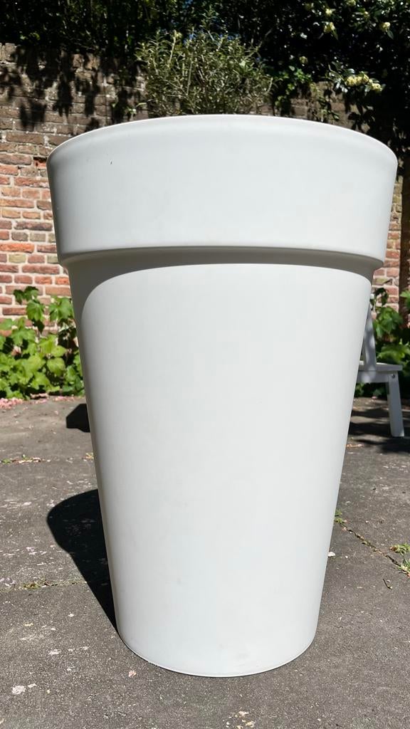 Elho Loft Urban plantenbak wit, Ø 42 cm, 45L, gerecycled, Ophalen, Kunststof, Gebruikt, 40 cm of meer