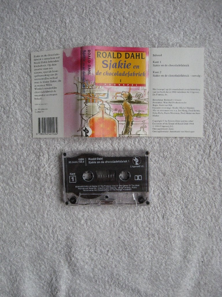 Roald Dahl - Sjakie en de chocoladefabriek 1 (hoorspel), Gebruikt, Kinderen en Jeugd, 1 bandje, Ophalen of Verzenden