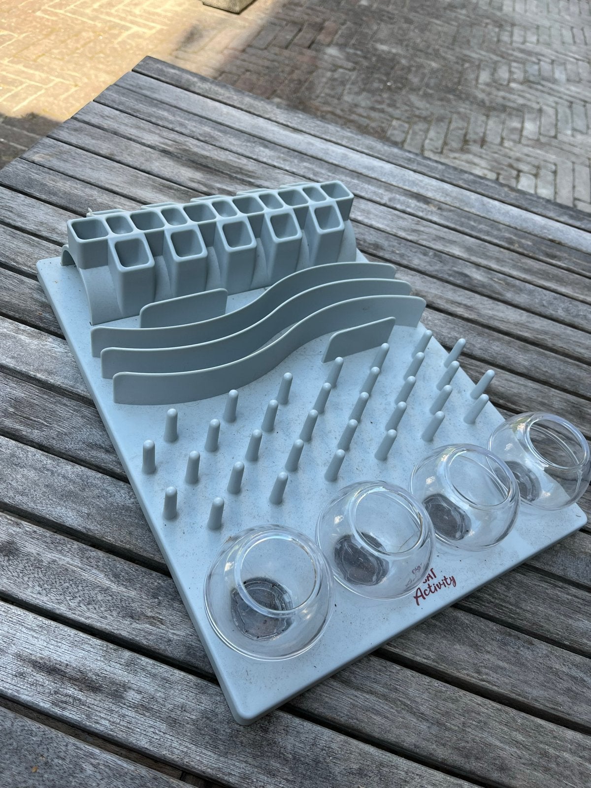 Katten voederplankje, Ophalen, Gebruikt