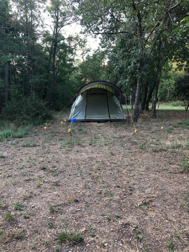 5 persoons Vango opblaastent, Caravans en Kamperen, Ophalen, Gebruikt, Tot en met 5
