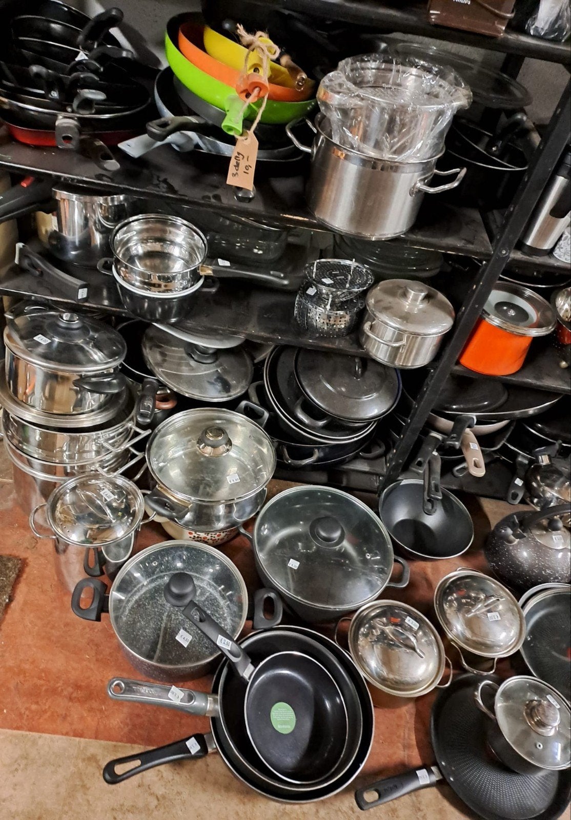 heel veel verschillende soorten pannen steelpannen koekenpan, Ophalen of Verzenden, Rvs, Pannenset