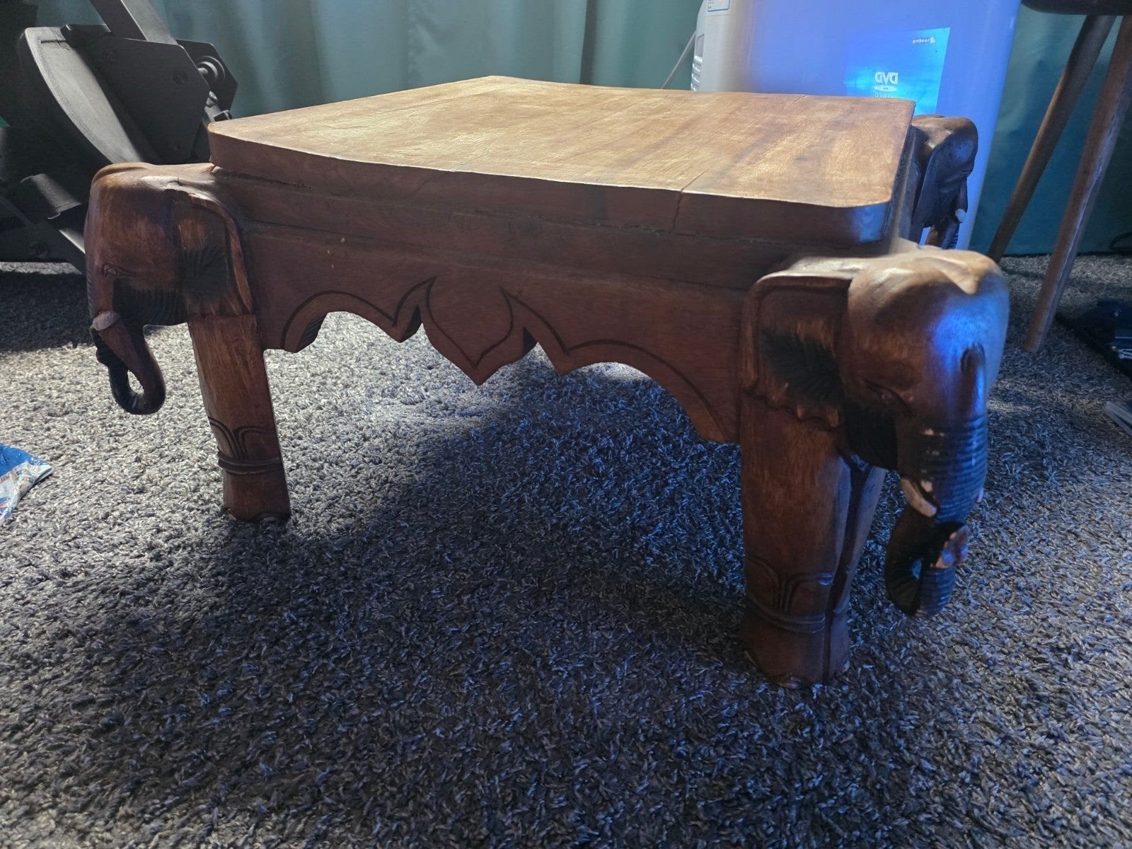Bijzondere houten olifantentafel – Aziatische salontafel, Ophalen