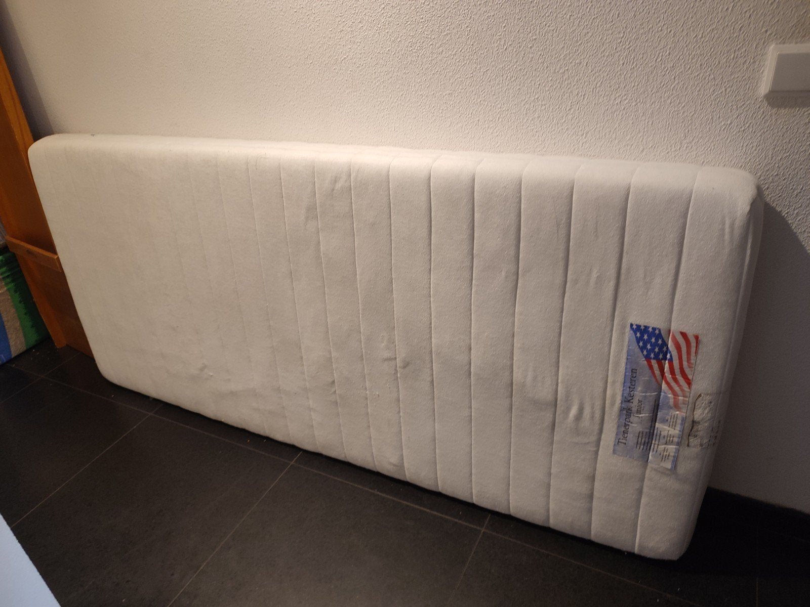 GRATIS eenpersoonsmatras, Ophalen, Gebruikt, 90 cm, Eenpersoons