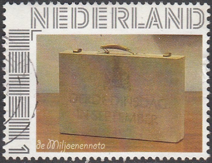 Nederland Persoonlijke zegel De Miljoenennota gestempeld, Postzegels en Munten, Postzegels | Nederland, Ophalen of Verzenden, Na 1940