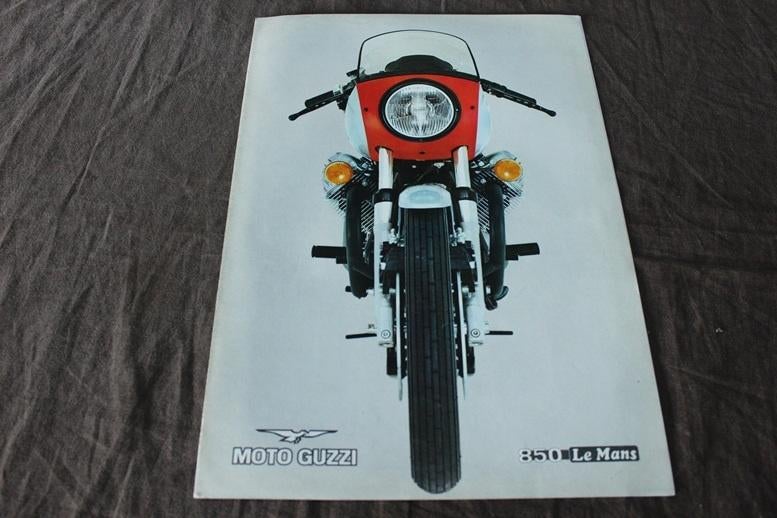 Moto Guzzi 850 Le mans motorfiets verkoop folder brochure, Motoren, Ophalen of Verzenden, Moto Guzzi