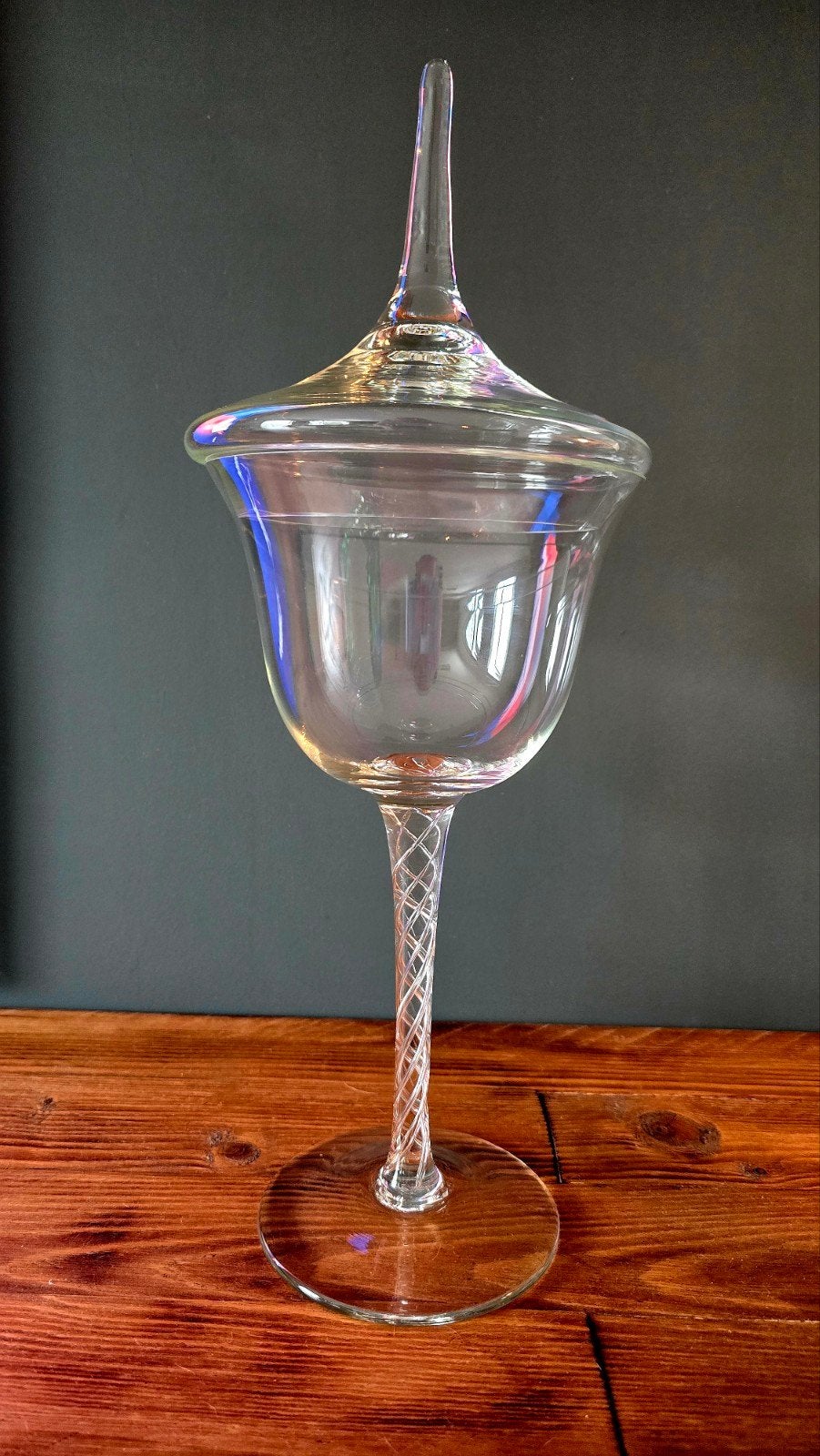 Bokaal slingerglas 19e eeuw, Ophalen of Verzenden