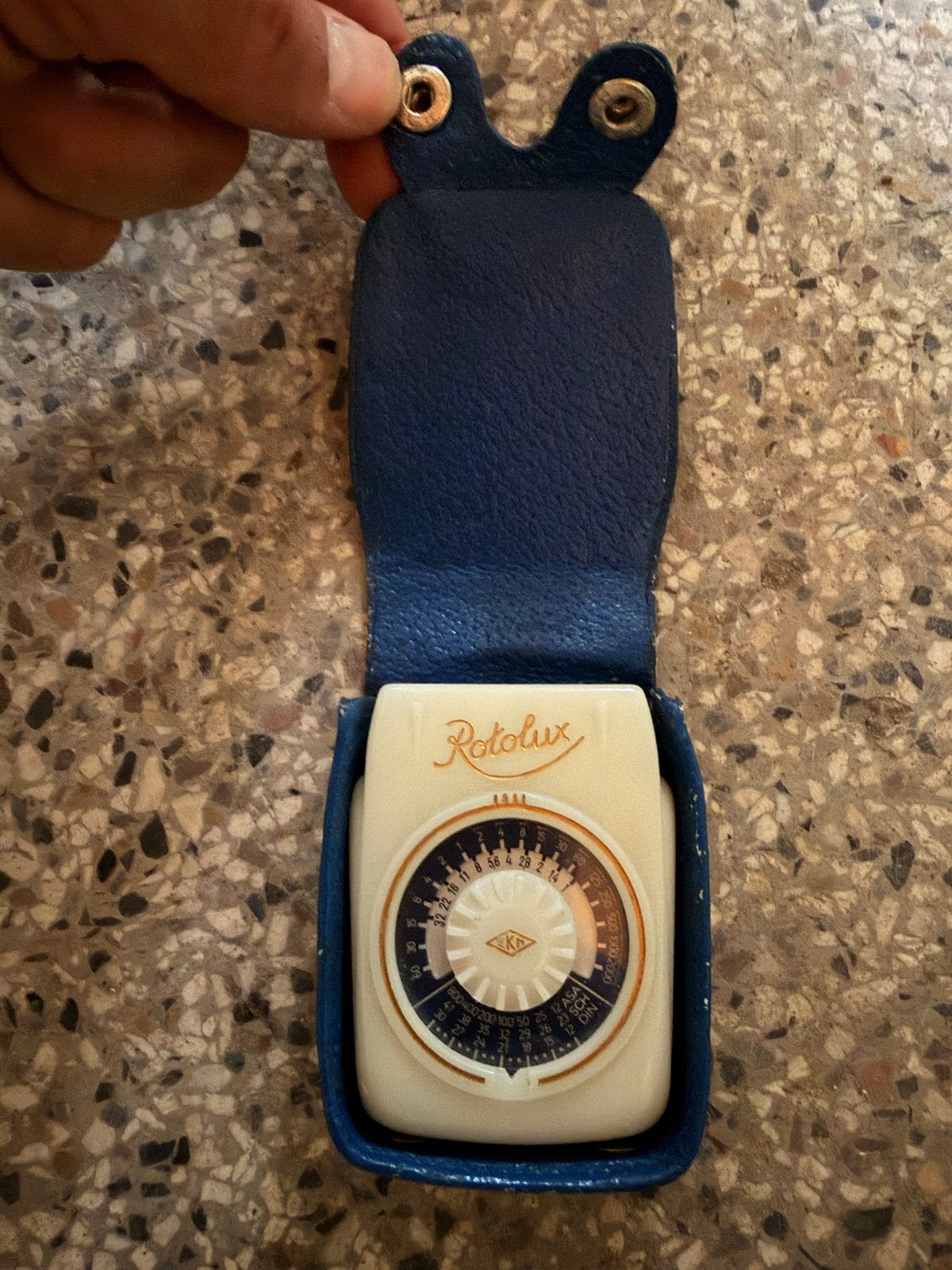 Vintage Rotolux Belichtingsmeter met Hoesje (Jaren '60/'70), Ophalen