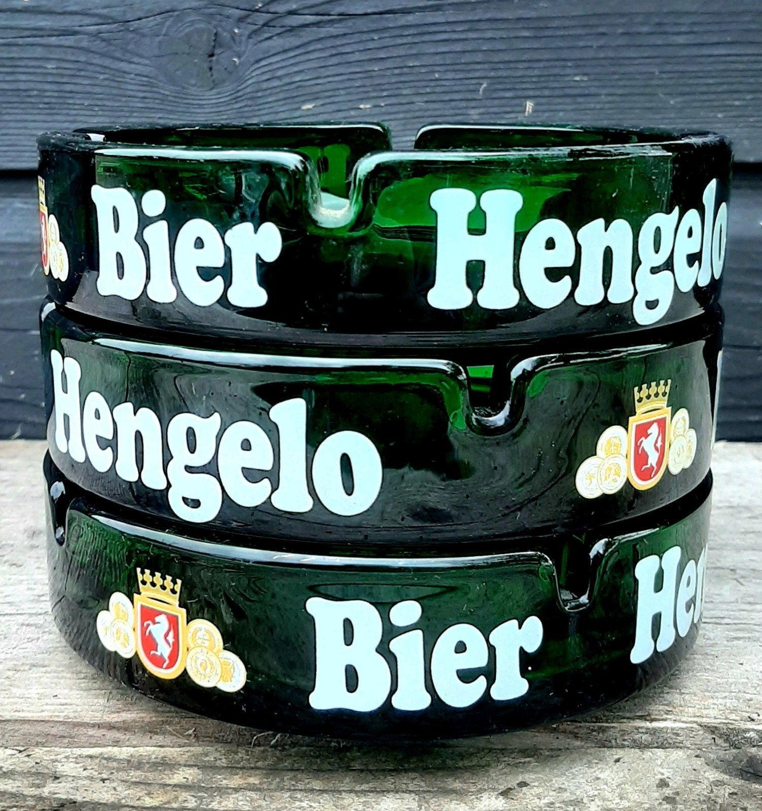 Vintage - HENGELO BIER - asbakken - (Cafe / Asbak / Bier), Ophalen of Verzenden, Zo goed als nieuw, Asbak