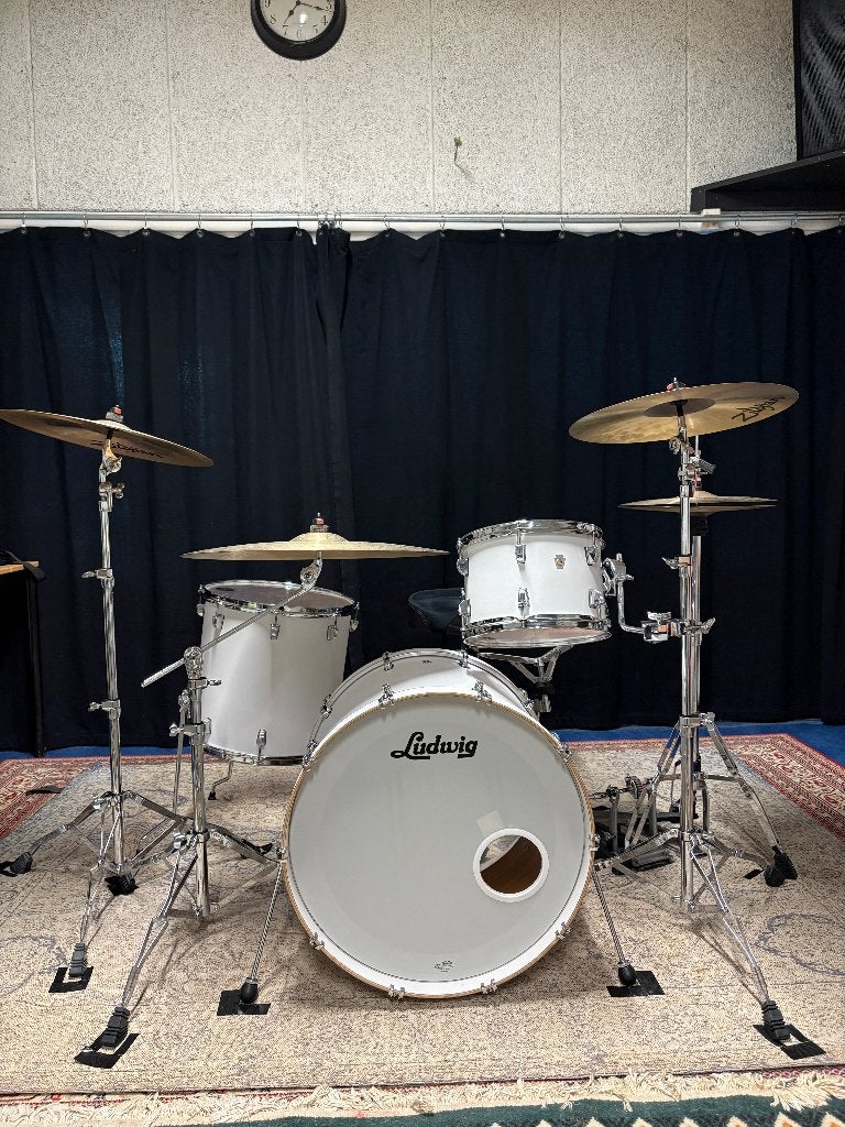Ludwig Neusonic USA Aspen White 3-delige shellset, Ophalen, Zo goed als nieuw, Ludwig