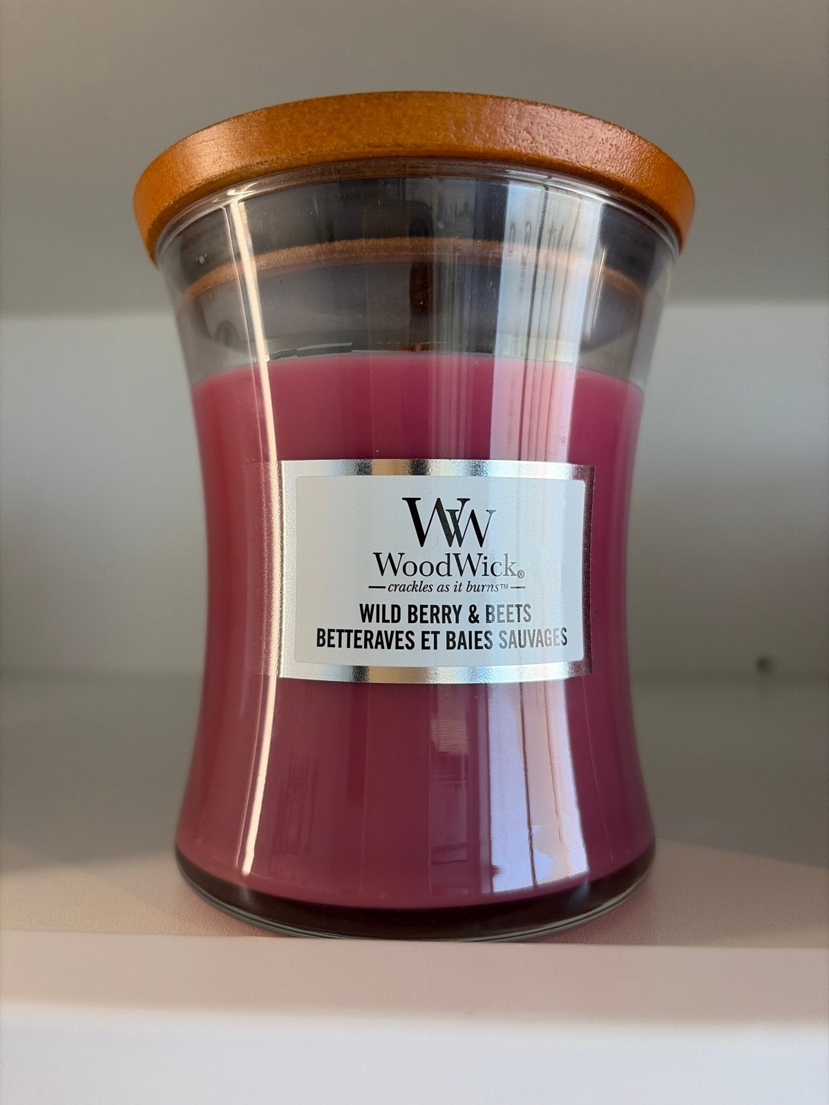 Woodwick Wild Berry & Beets Kaars - Geurkaars, Woodwick, Paars, Ophalen of Verzenden, Kaars