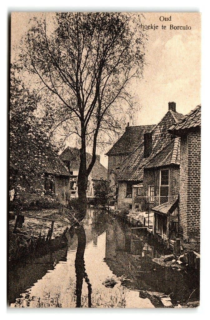 Borculo, Oud hoekje te Borculo, Verzenden, 1920 tot 1940, Gelopen, Gelderland
