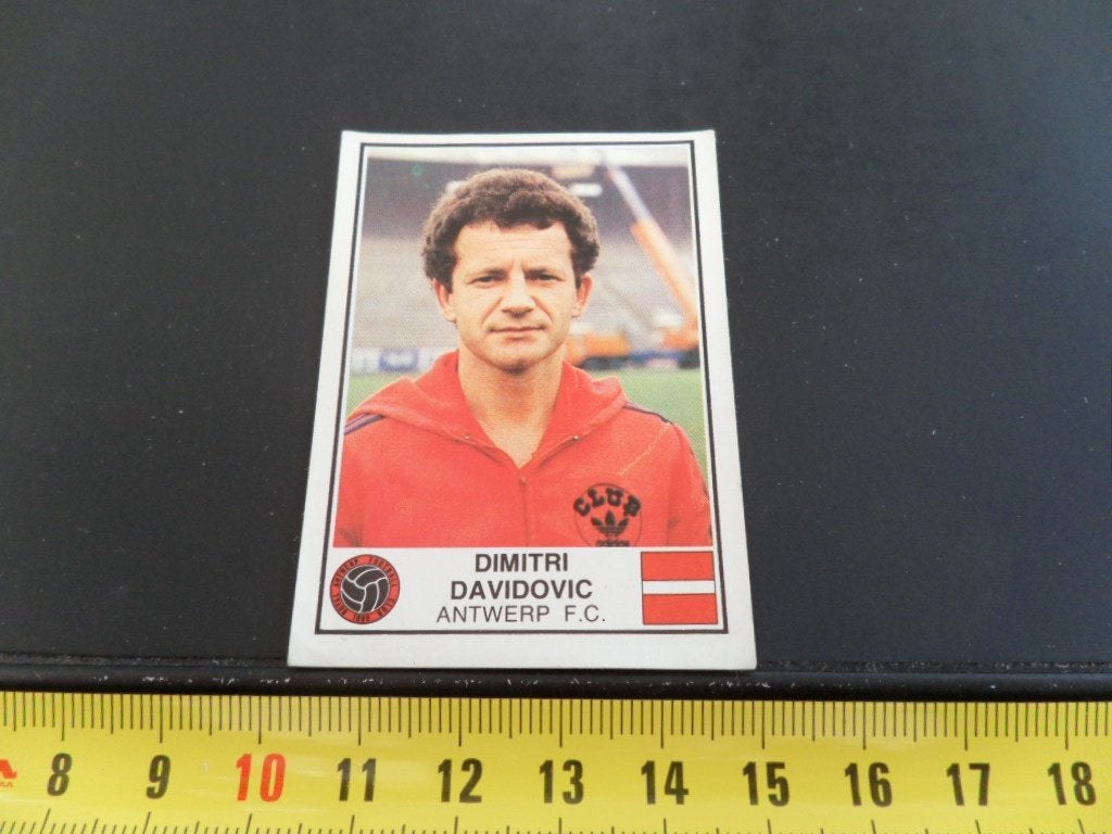 sticker panini football 82 #33 dimitri davidovic antwerp fc, Ophalen of Verzenden, Zo goed als nieuw