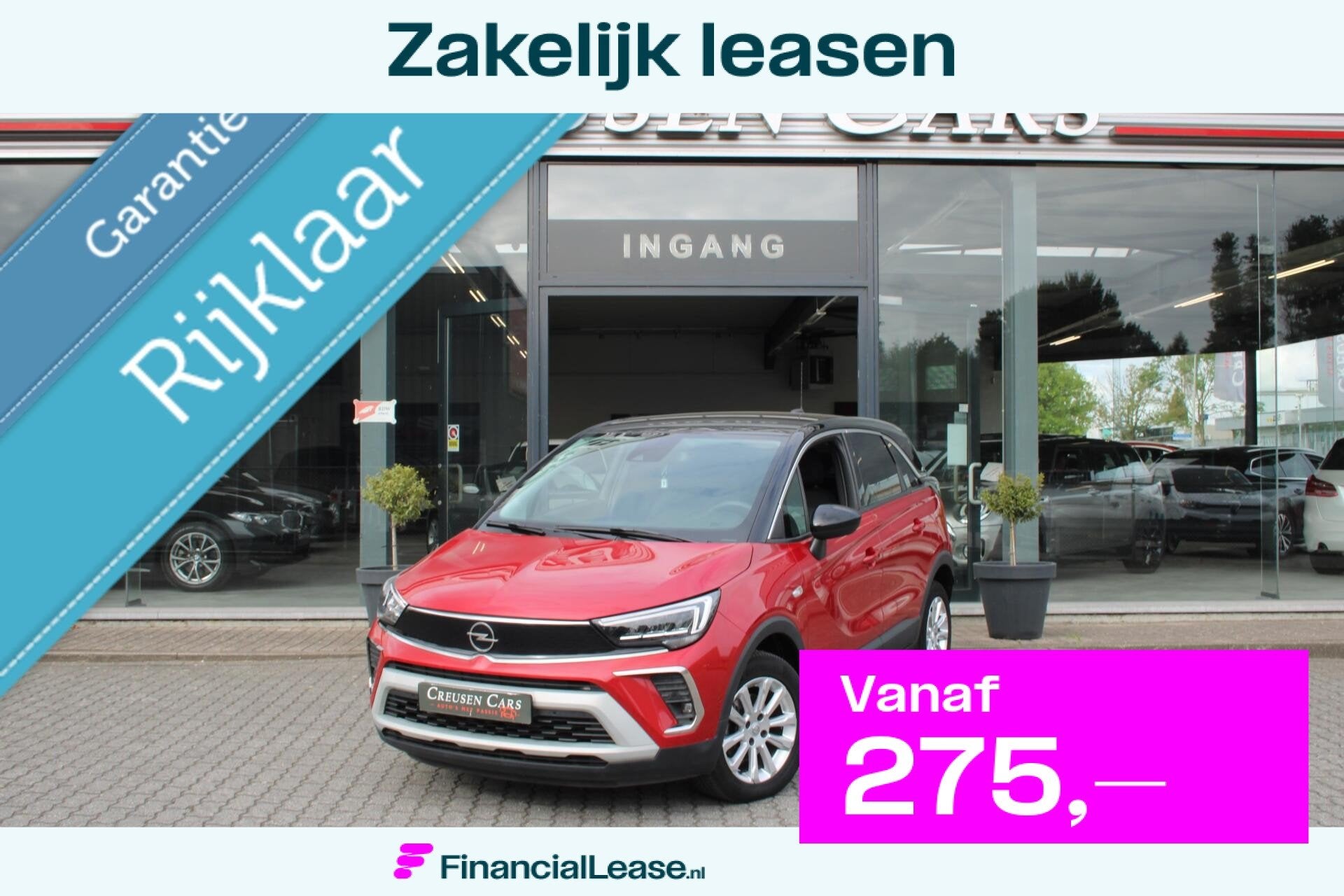 Opel Crossland 1.2 Turbo Elegance/Led/Navi/Cam/Stoel stuurvw, 840 kg, Gebruikt, Zwart, 1199 cc