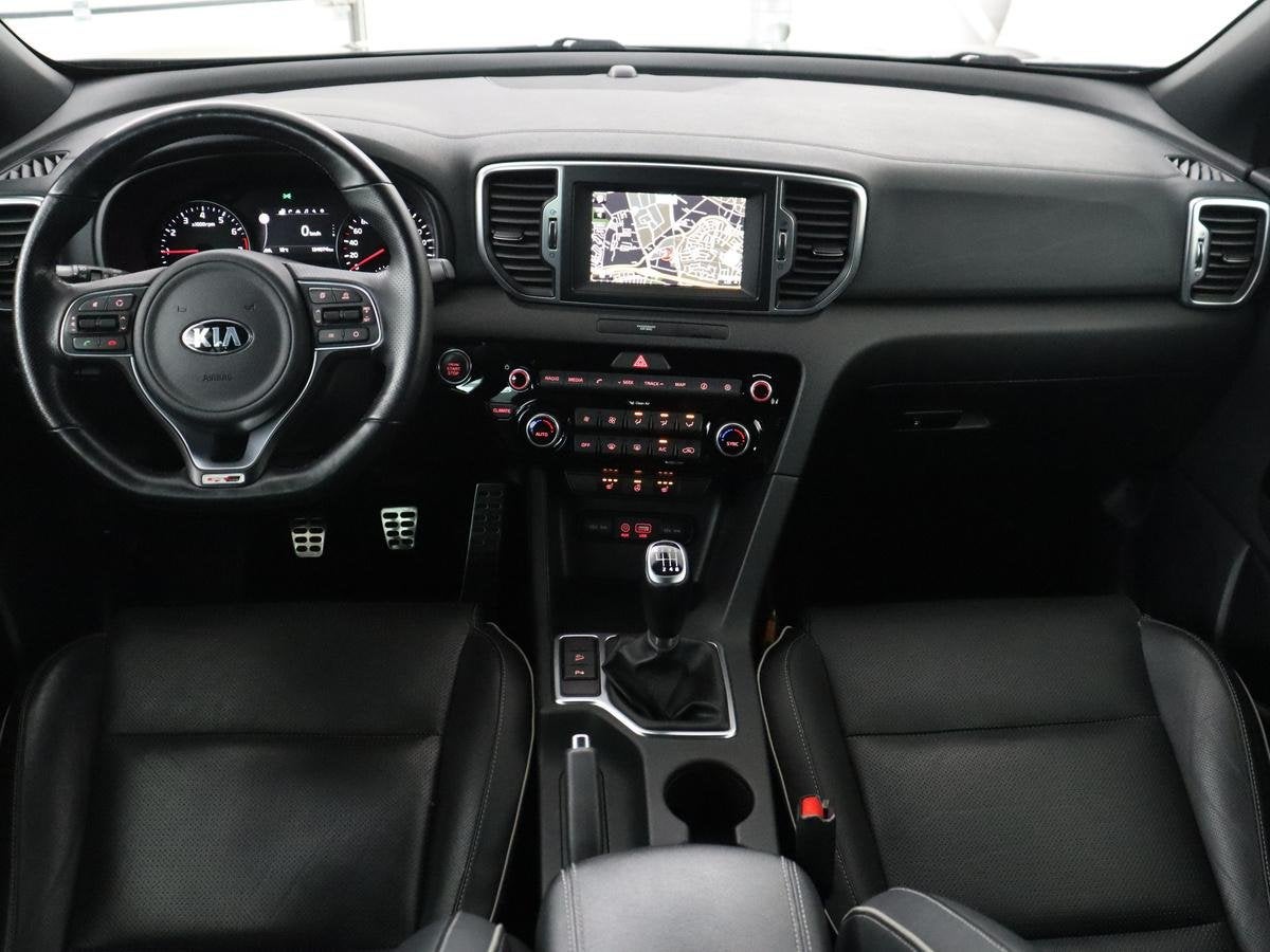 Kia Sportage 1.6 T-GDI GT-Line Pano.Dak | Camera | LED | Sto, Auto's, Voorwielaandrijving, Gebruikt, 4 cilinders, Zwart
