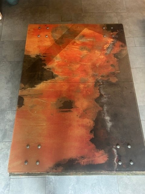 unieke salontafel, Ophalen, Overige materialen, 100 tot 150 cm, 50 tot 100 cm