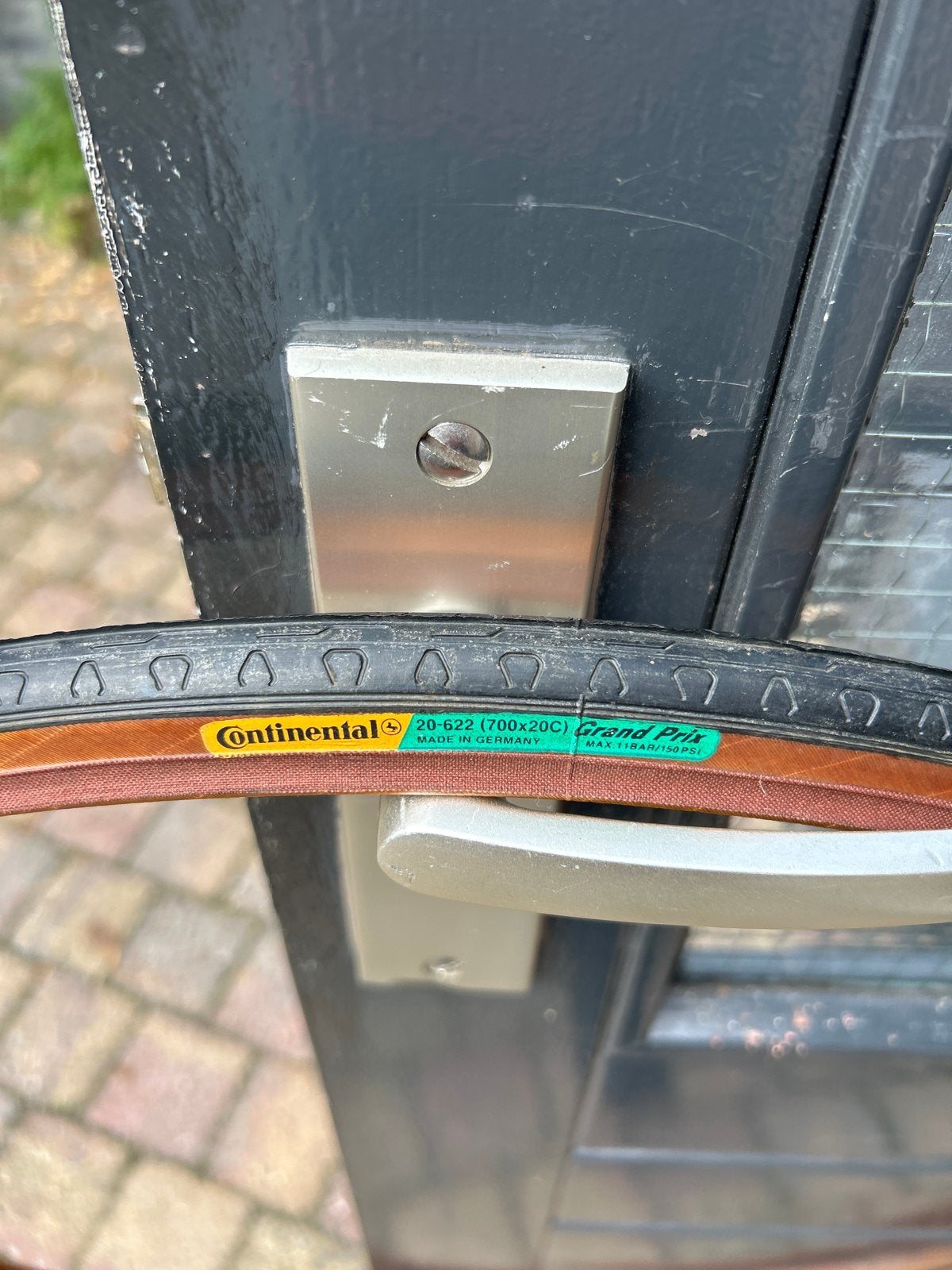 Continental Grand Prix 700x20C racefietsband, Ophalen, Gebruikt, Band, Rubber