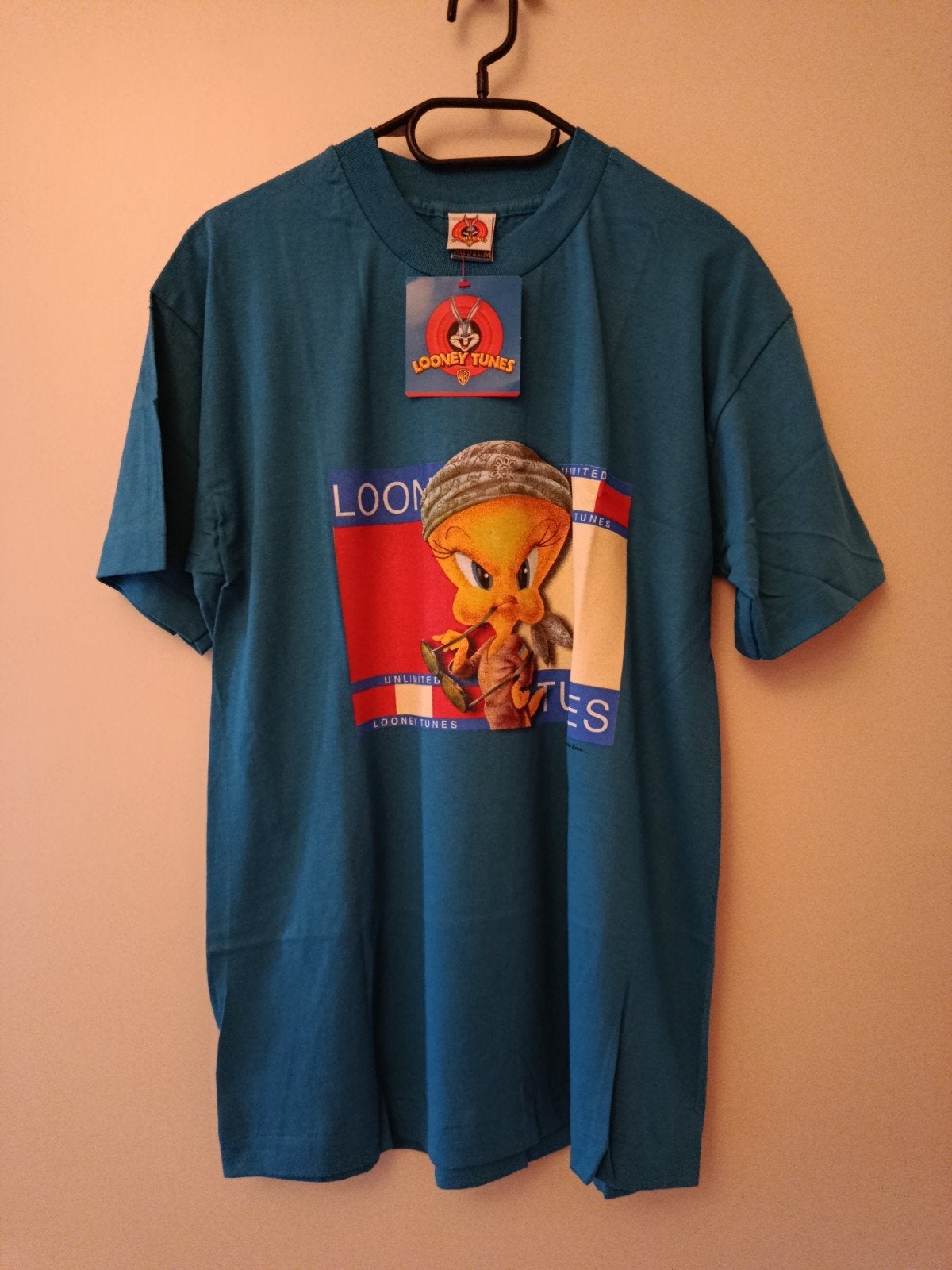 Looney Tunes Tweety Medium, Blauw, Nieuw, Korte mouw, Looney Tunes