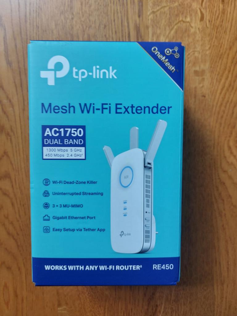 TP-Link RE450 AC1750 Mesh Wi-Fi Extender Dual Band, Computers en Software, Ophalen, Nieuw, TP-Link