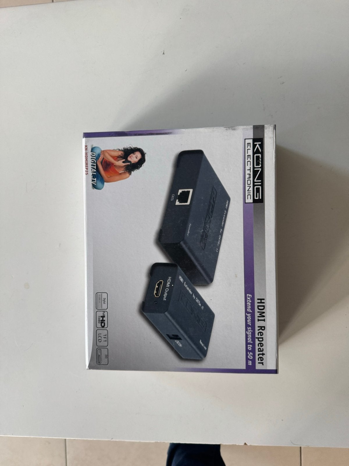 König HDMI Repeater / Extender tot 50m - Nieuw in doos, Ophalen, Nieuw, 10 meter of meer, Overige kabels
