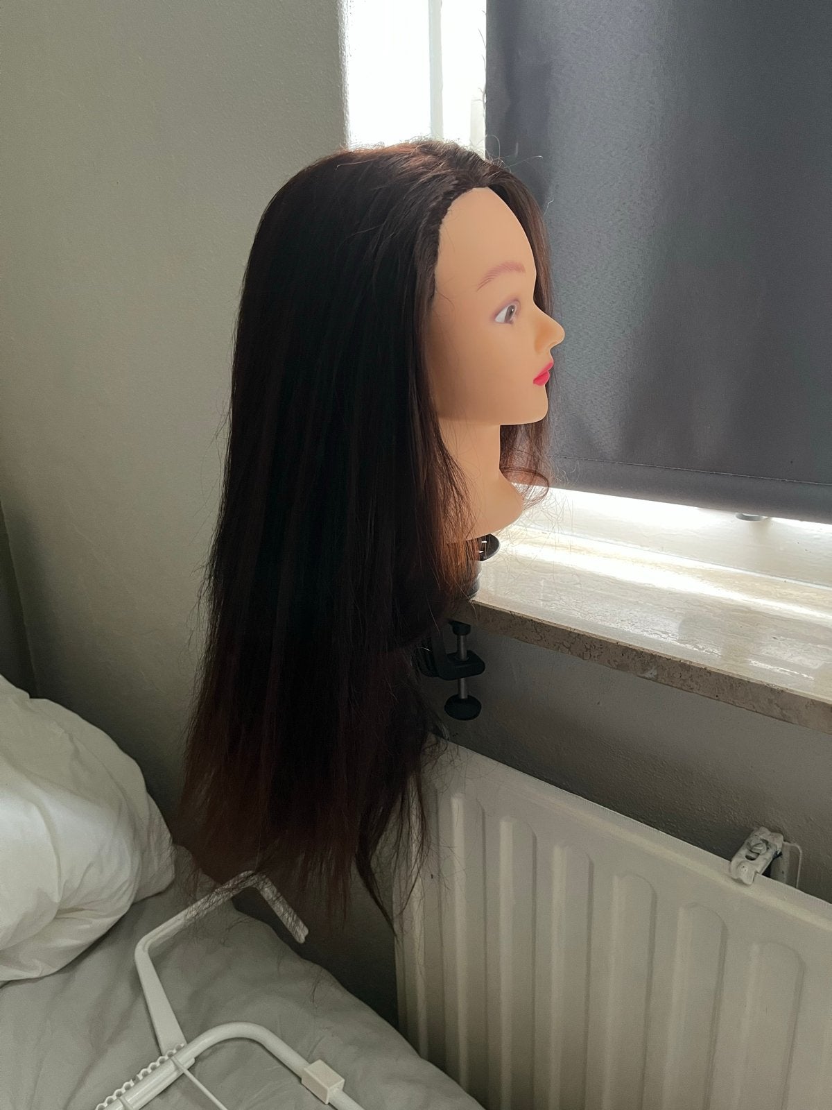 2 Oefenhoofdrn met lang haar - ideaal voor kappers, Ophalen, Gebruikt, Overige typen