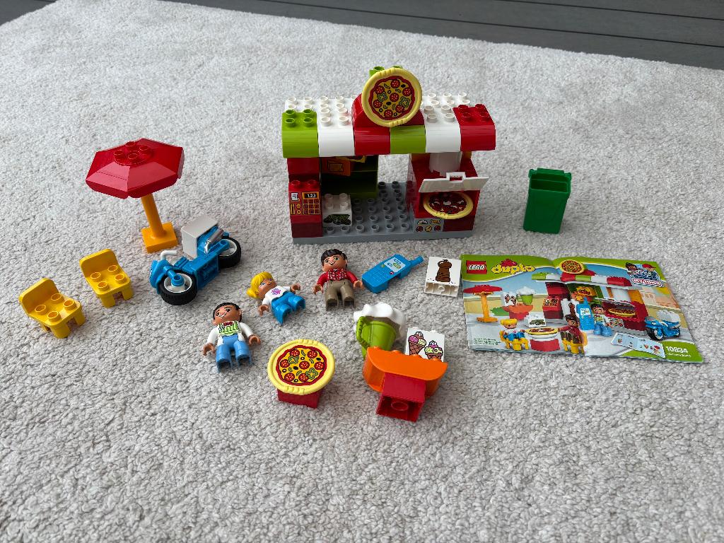 LEGO DUPLO Pizzeria 10834 [zgan], Ophalen, Compleet, Zo goed als nieuw, Duplo