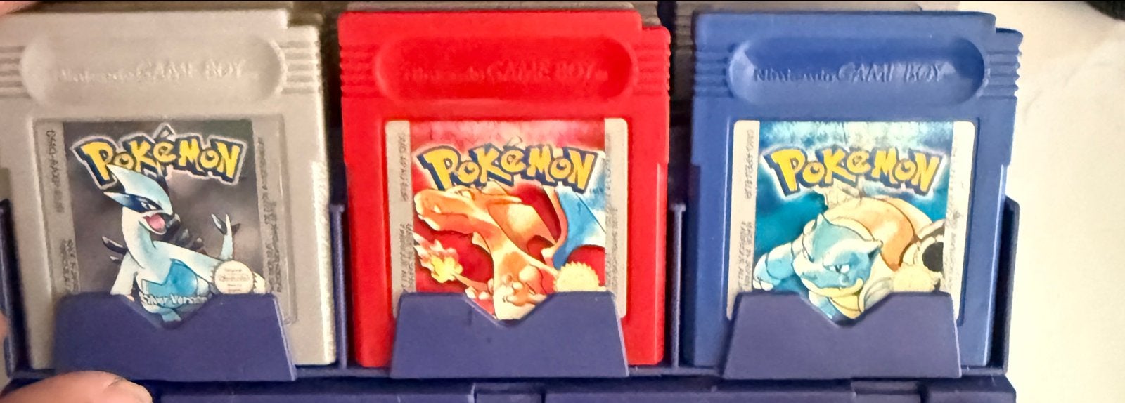 Pokémon Red, Blue en Silver (Game Boy), Gebruikt, 1 speler, Ophalen of Verzenden, Role Playing Game (Rpg)