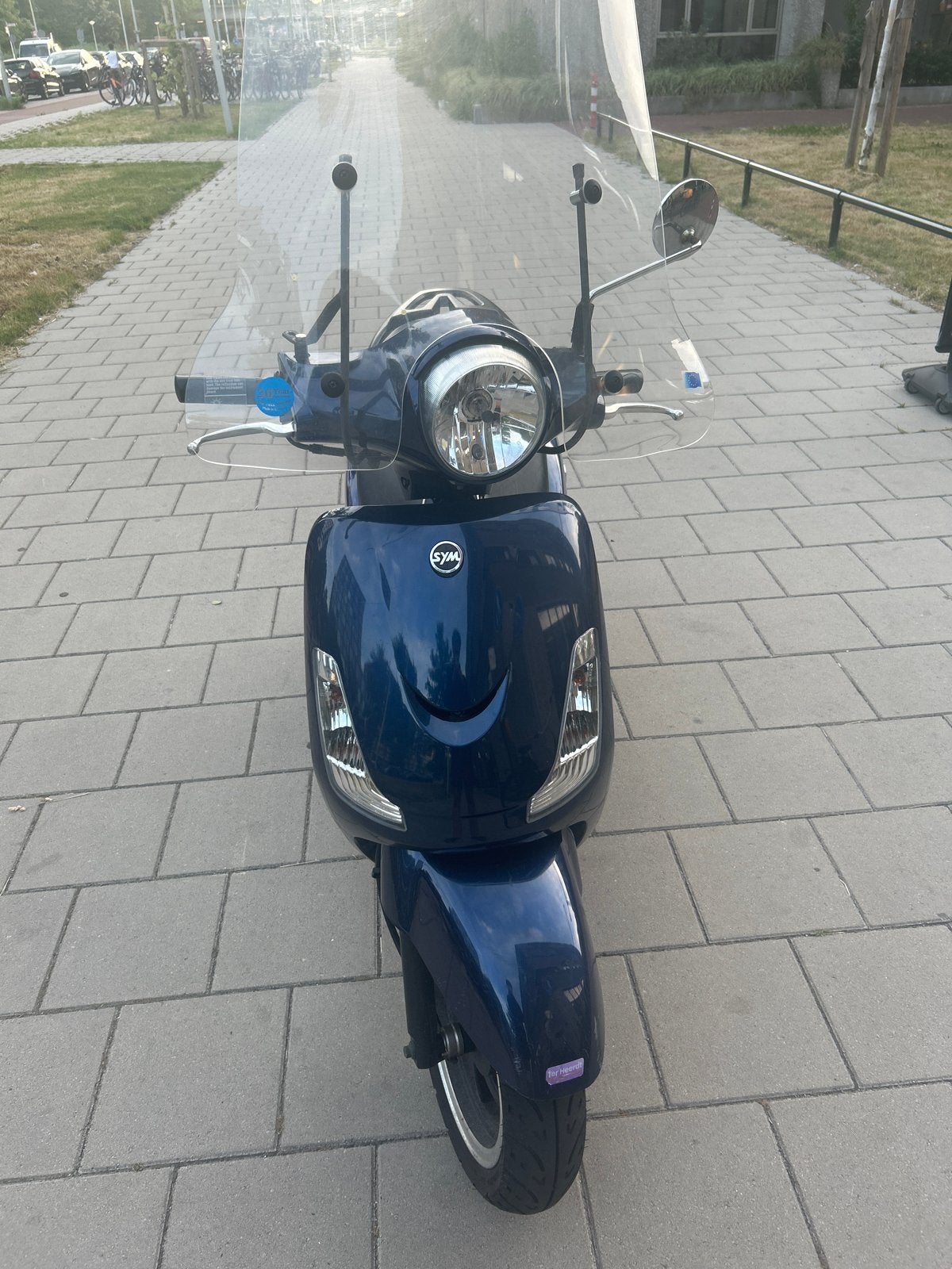 Sym Fiddle II scooter - Blauw - 25 km/u, Fietsen en Brommers, Scooters | SYM, Gebruikt, Maximaal 45 km/u, Ophalen of Verzenden