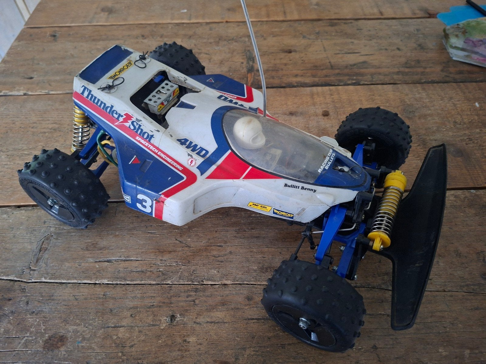 Tamiya Thundershot, Hobby en Vrije tijd, Elektro, Gebruikt, Auto offroad, Ophalen of Verzenden