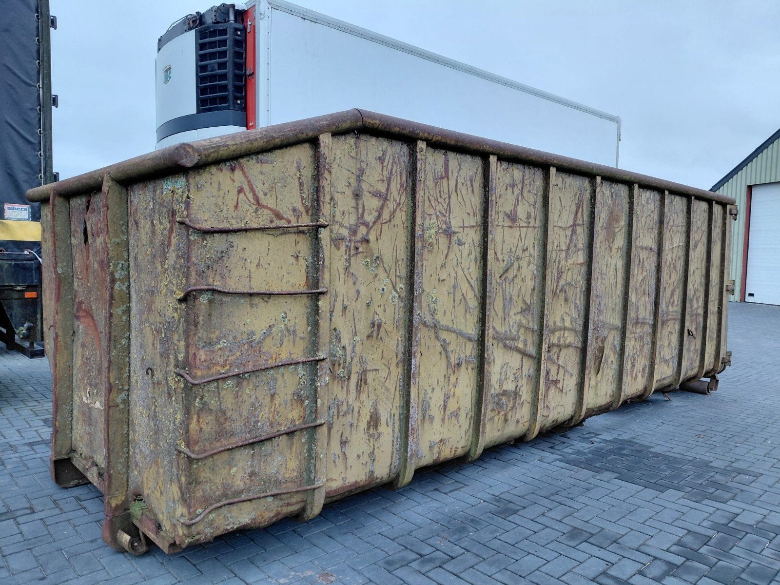 Afzet container, Ophalen of Verzenden, Gebruikt, Hout, Containerberging