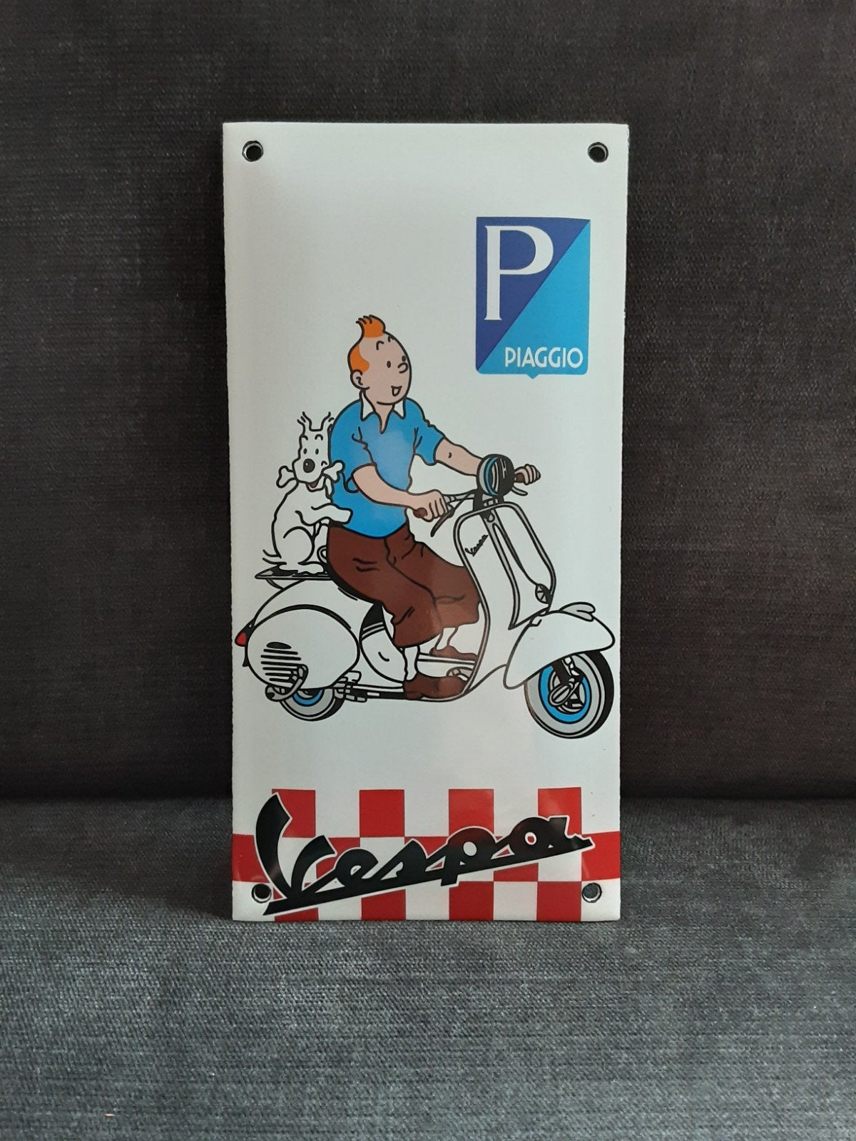 EMAILE BORDJE , VESPA met KUIFJE., Ophalen of Verzenden, Overige