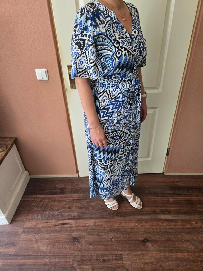 Dreamstar lange zomerjurk Blauw Wit Maat S Nieuw, Kleding | Dames, Maat 38/40 (M), Dreamstar, Blauw, Nieuw