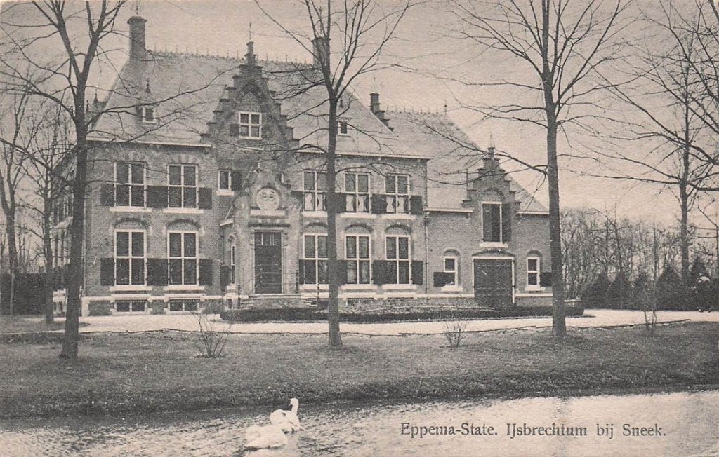 703-122-005 Eppema-State Ijsbrechtum bij Sneek, Verzenden, Voor 1920, Friesland