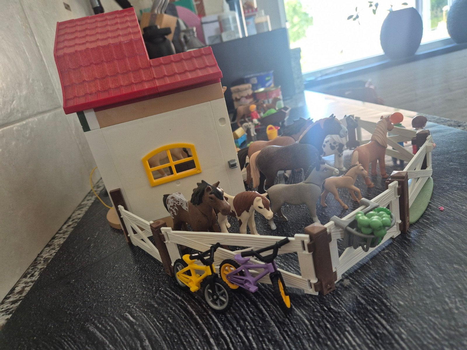 Playmobil Country Huis met paarden en accessoires, Gebruikt, Gebouw, Complete set, Ophalen of Verzenden