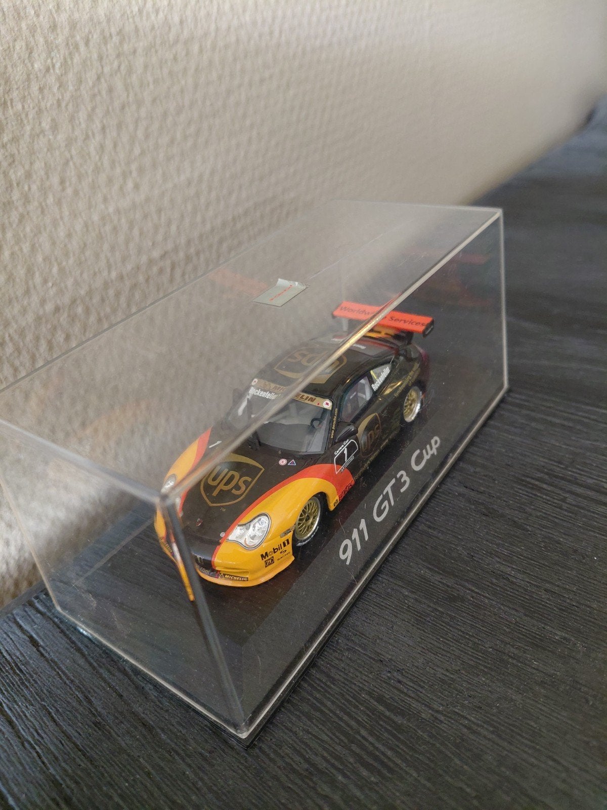 2 stuks! Porsche 911 GT3 Cup UPS Modelauto, Ophalen, Zo goed als nieuw, Auto