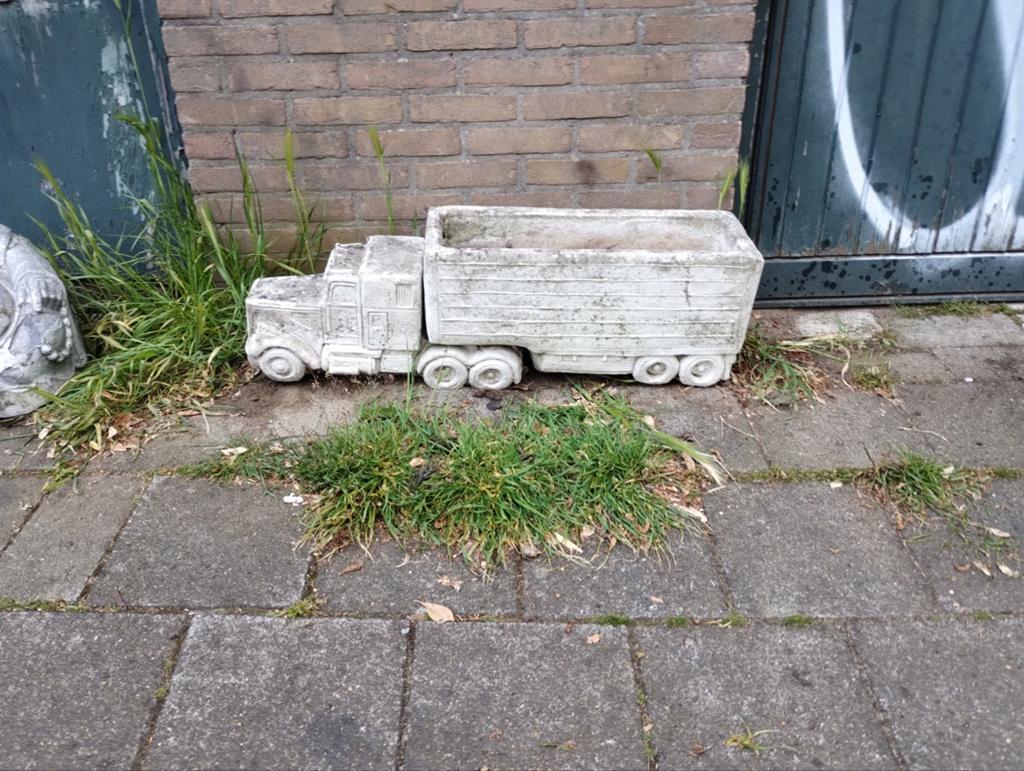 Grote bloembak, Tuin en Terras, Bloembakken en Plantenbakken, Ophalen, Steen, Minder dan 30 cm, Rond