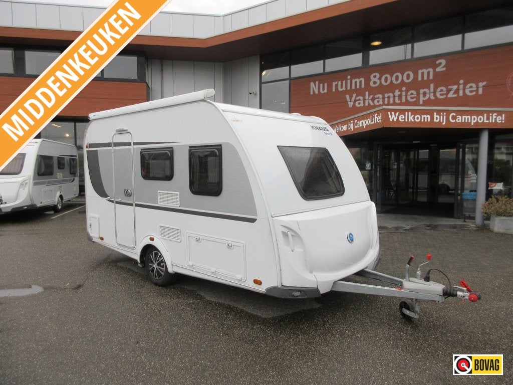 Knaus Sport 400 QD COMPACT, LUIFEL, VOORTENT, Caravans en Kamperen, Treinzit, Knaus, Dwarsbed, Schokbreker