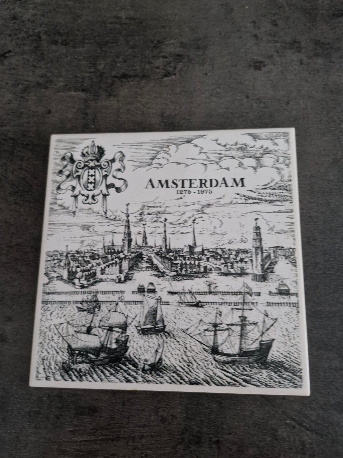 Amsterdam 1275-1975 Tegel - Historisch Stadsgezicht, Ophalen of Verzenden