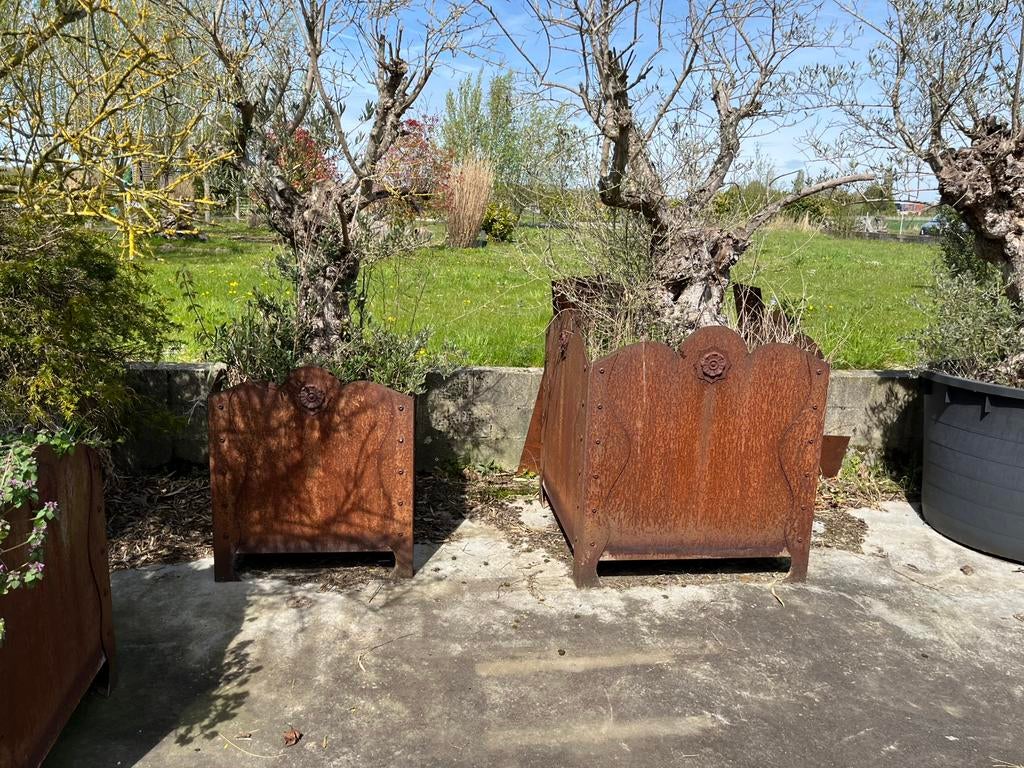 Cortenstaal boombakken, Tuin en Terras, Bloembakken en Plantenbakken, Ophalen of Verzenden