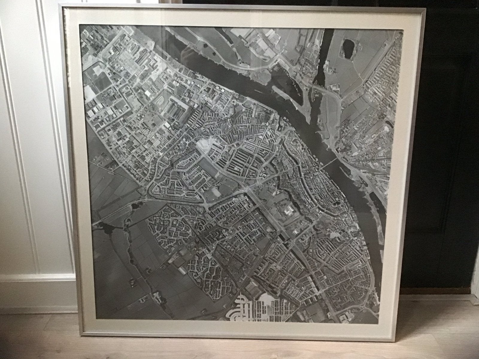 Oude luchtfoto Kampen, Antiek en Kunst, Kunst | Tekeningen en Foto's, Ophalen of Verzenden