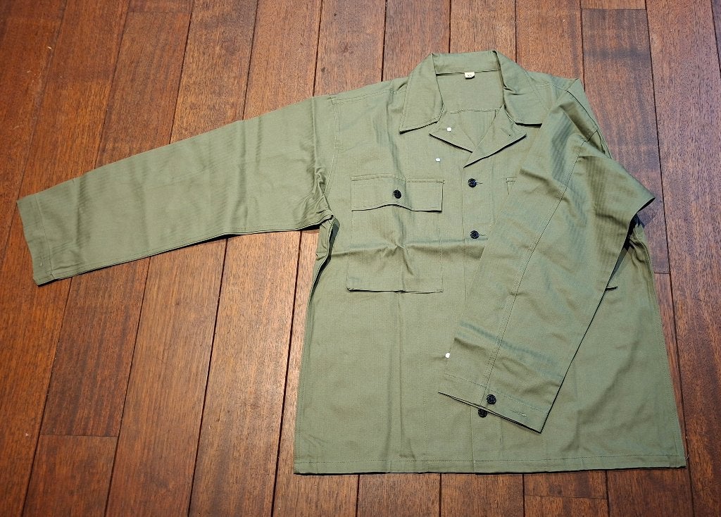 US Army WWII HBT OD3 Shirt, Ophalen of Verzenden, Landmacht, Amerika, Kleding of Schoenen