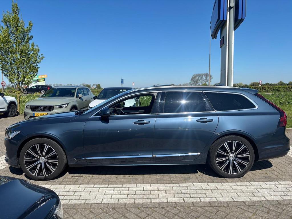 Volvo V90 B4 Plus Bright | Panoramadak | Harman Kardon | Mem, Auto's, Volvo, 12 maanden, 4 cilinders, Blauw, 1731 kg