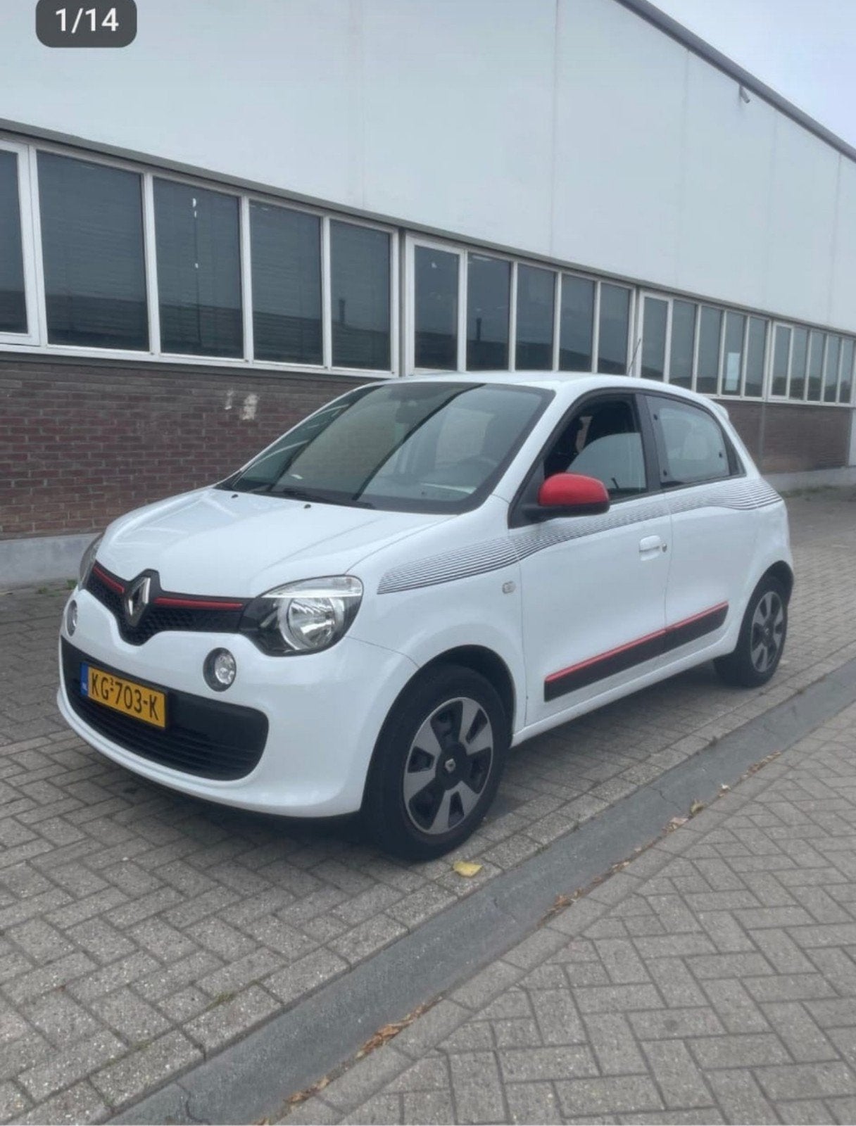 Renault Twingo 1.0 SCE 70 2016 Wit, Auto's, Voorwielaandrijving, Twingo, 840 kg, 4 stoelen
