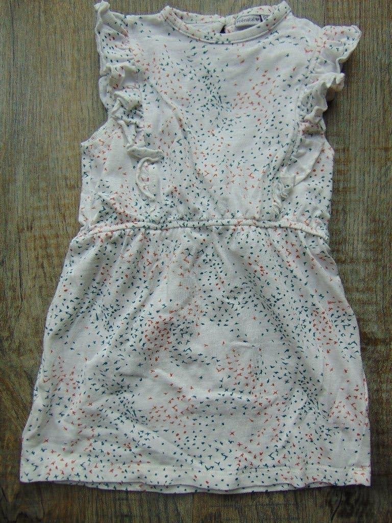Prenatal jurk wit ruches maat 86 jurkje, Kinderen en Baby's, Babykleding | Maat 86, Meisje, Jurkje of Rokje, Ophalen of Verzenden