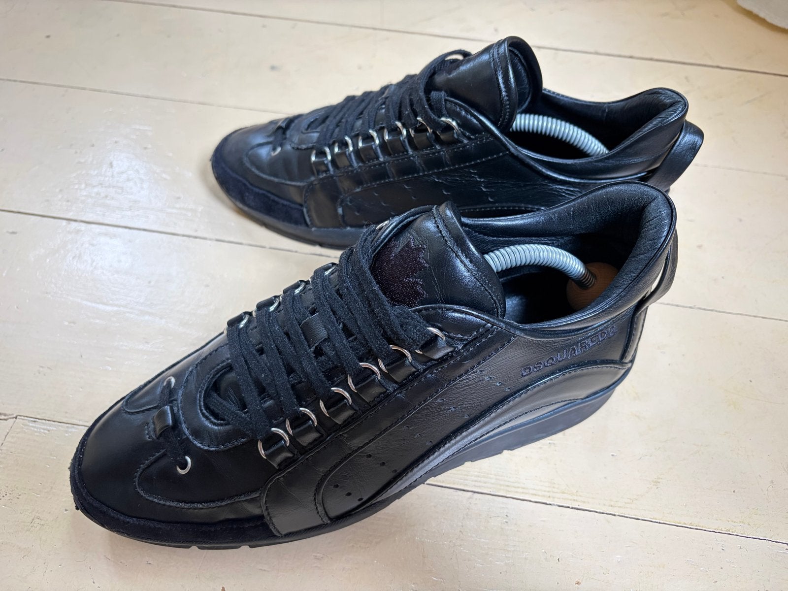 Dsquared2 sneakers kalfsleer | 40, Zwart, Ophalen of Verzenden, Sneakers of Gympen, Gedragen