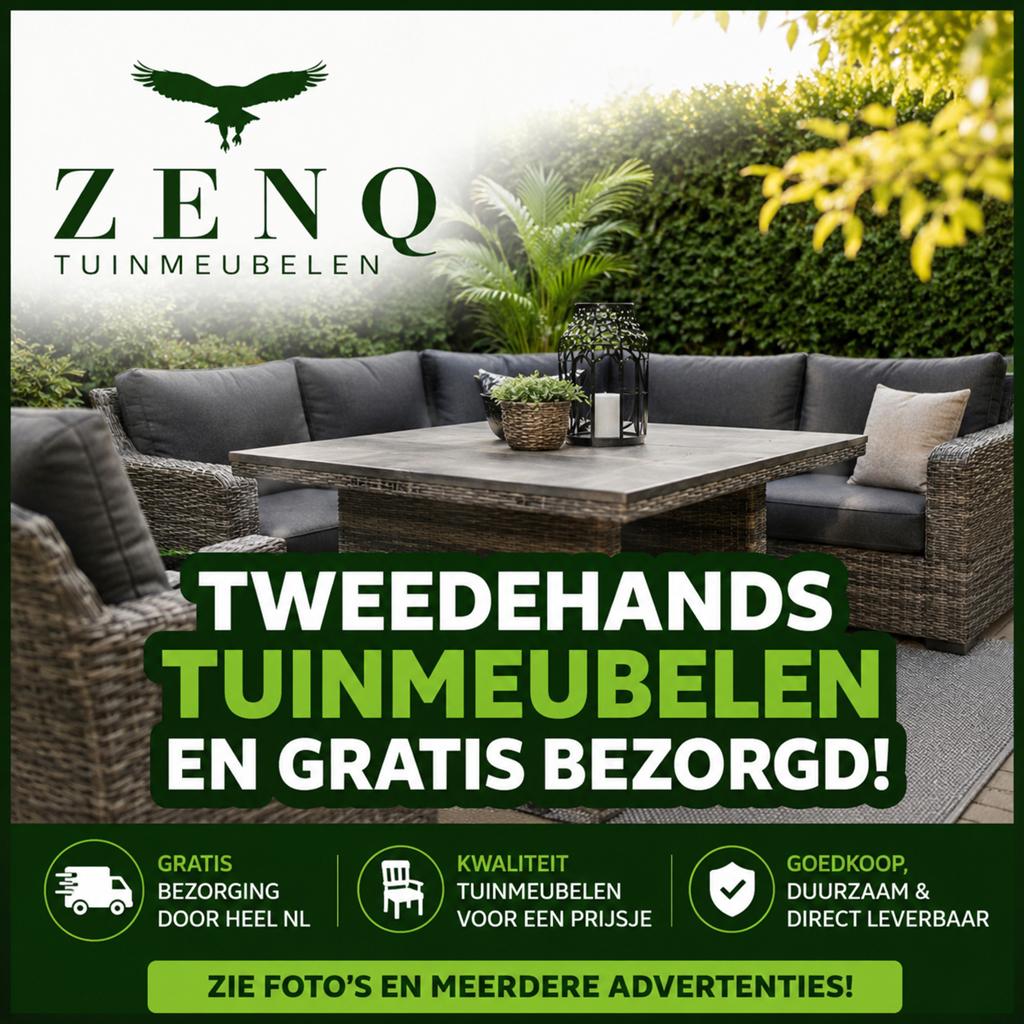 Tweedehands tuinmeubelen – Gratis bezorgd in NL, Gebruikt, Verzenden, ., ZENQ