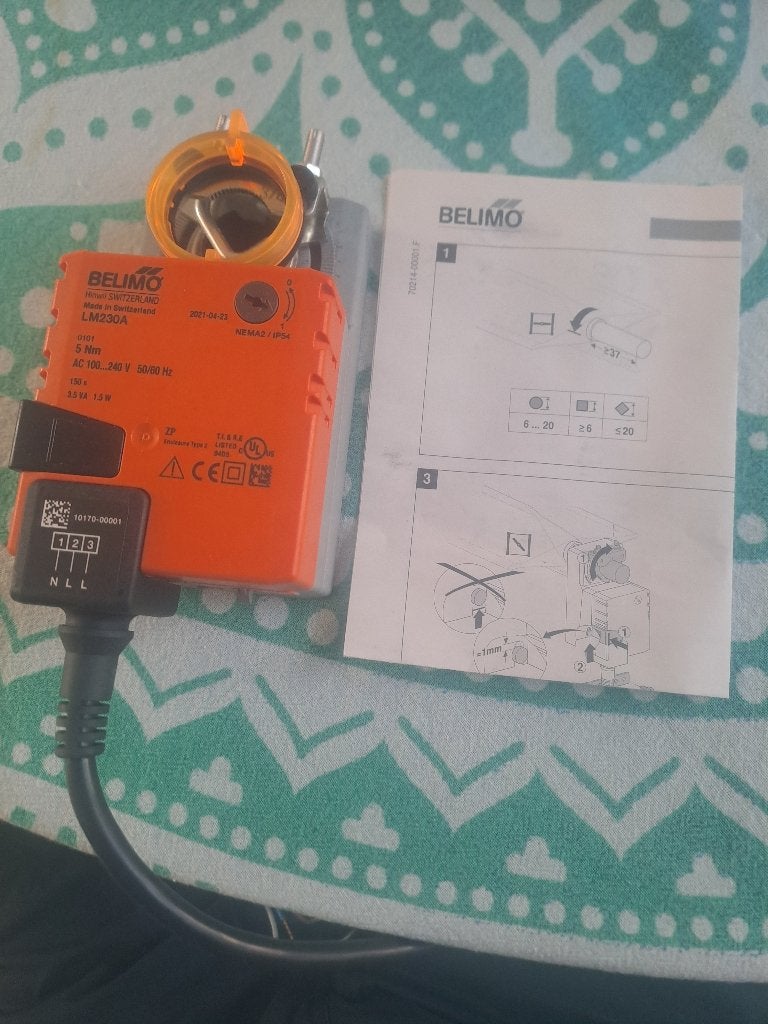 Belimo servomotor, Ophalen of Verzenden, Nieuw, Ventilator en Afzuiger