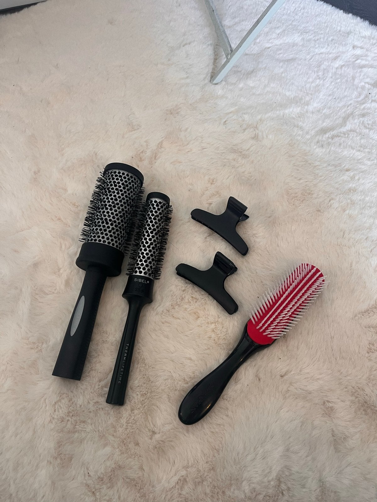 Haarborstels en haarclips set, Ophalen, Gebruikt, Kam of Borstel