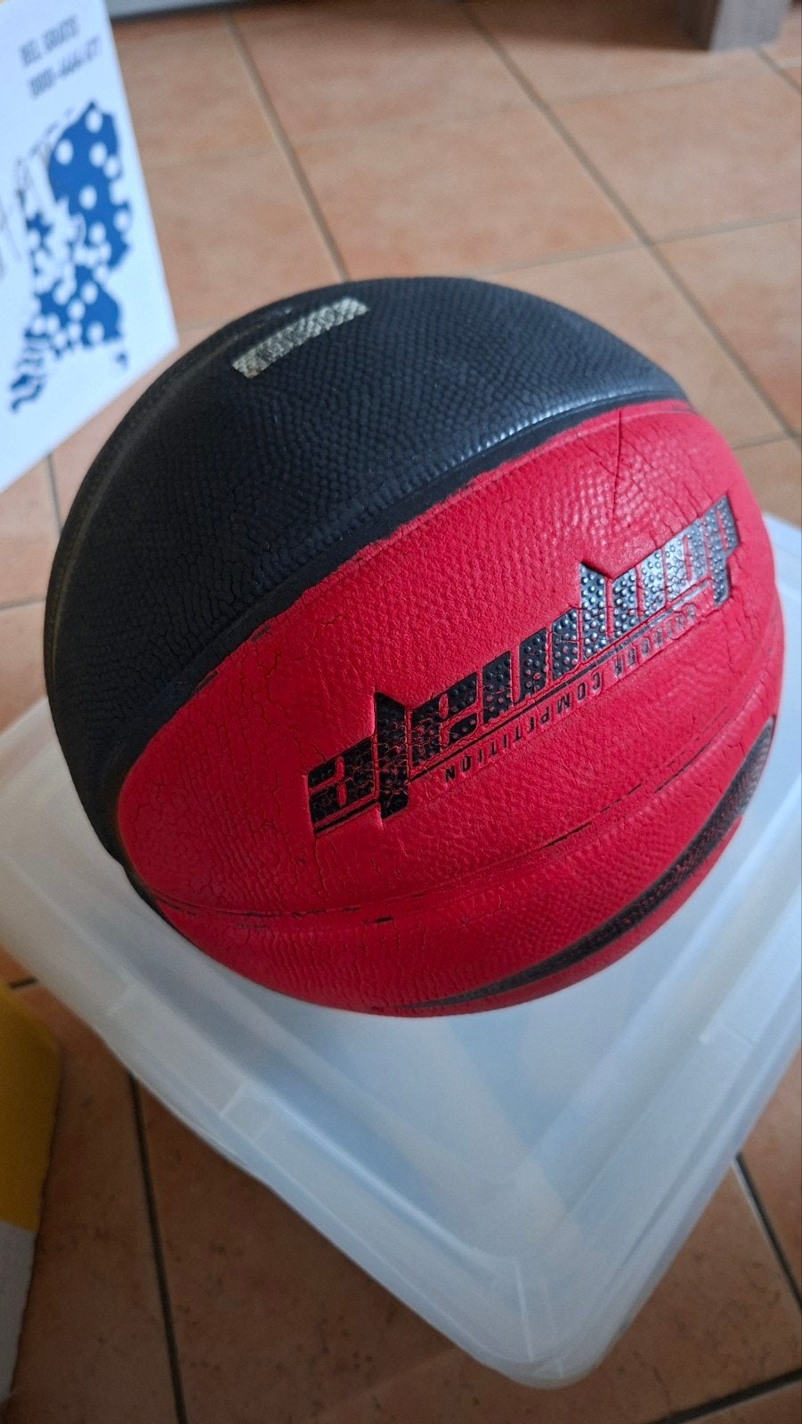 Nike Outdoor Competition Basketbal Rood/Zwart, Ophalen of Verzenden